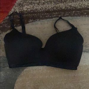 Black Victoria’s Secret bra. No underwire